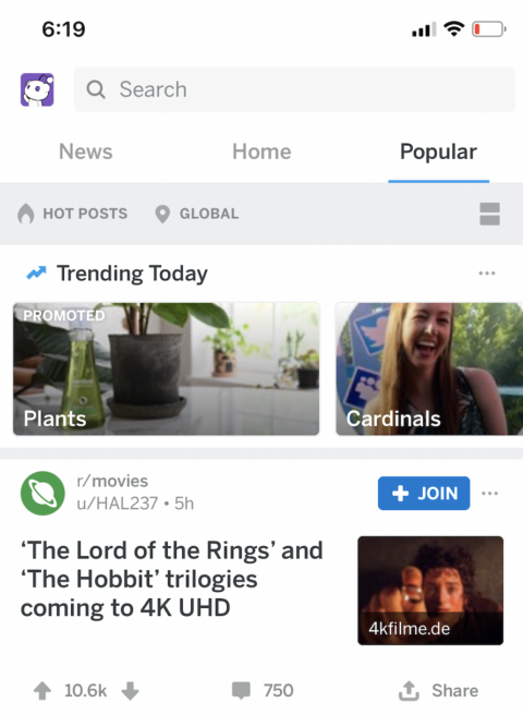 Reddit takes on Twitter with its first trending ad product