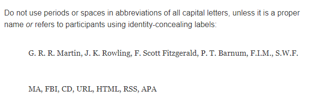 APA style abbreviations guidelines