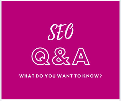 "SEO Q&A" graphic