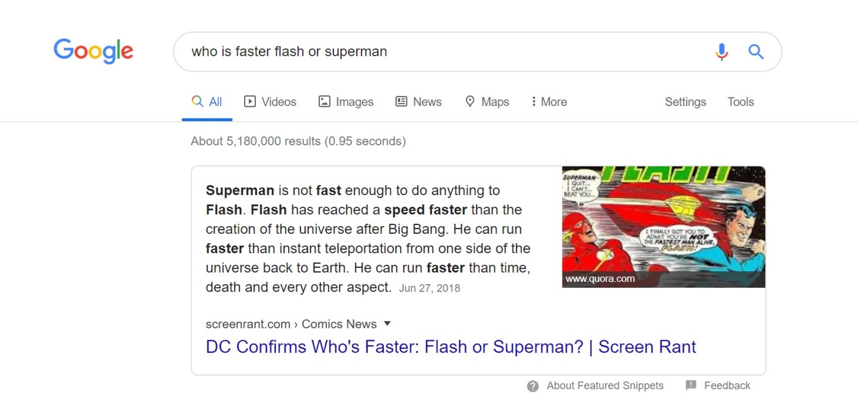 Featured Snippet - It's Complicated