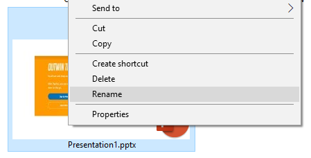 rename PowerPoint file