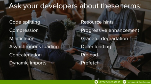 Terms to ask Developers about