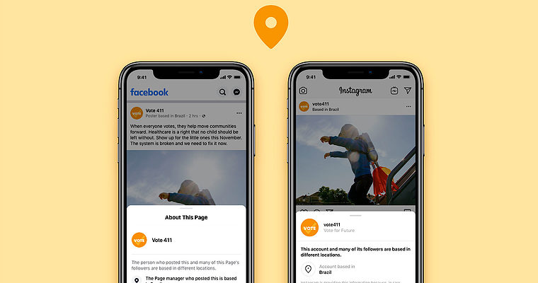 Facebook & Instagram to Show Where Popular Pages Are Posting From