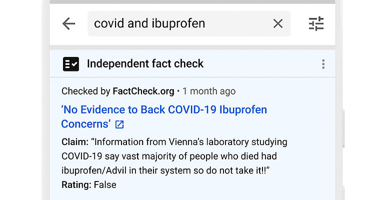 YouTube to Display Fact Checks in Search Results in the US