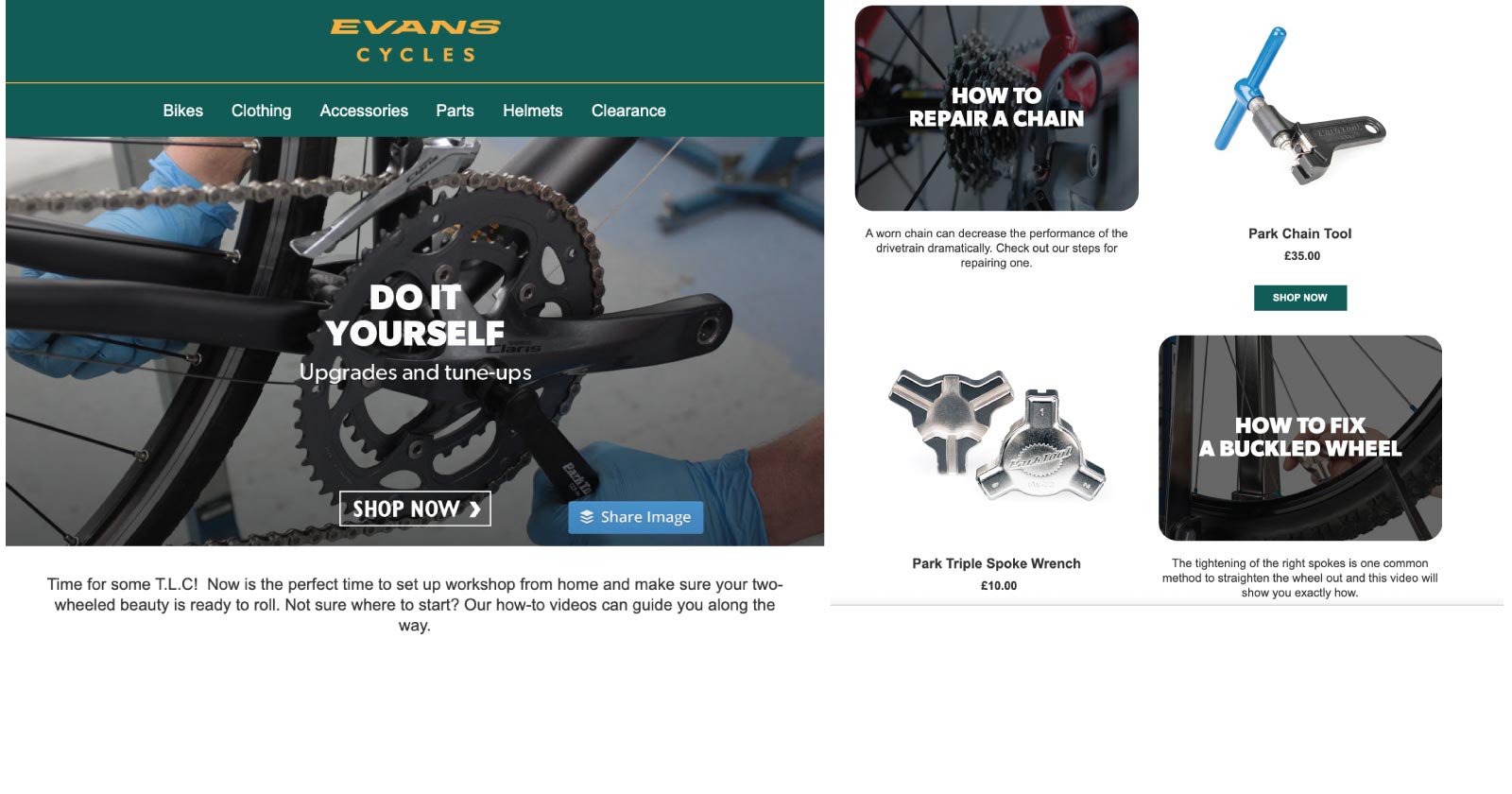 Getting Your Brand Message Right in Times of Crisis - Evans Cycles