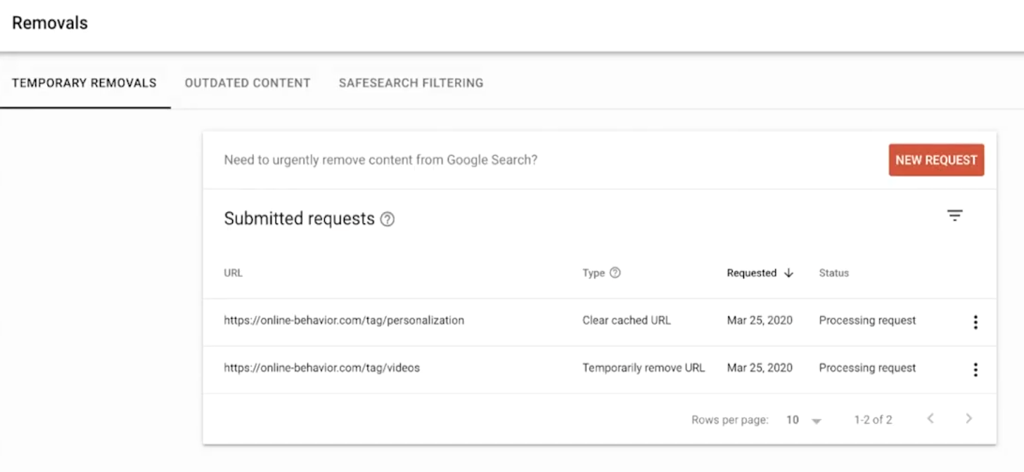 Google Explains How to Use the Removals Tool in Search Console to Hide Content