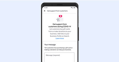 Google My Business Listings Can Link to Gift Card & Donation Pages