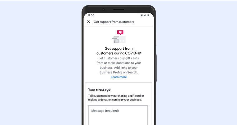 Google My Business Listings Can Link to Gift Card & Donation Pages