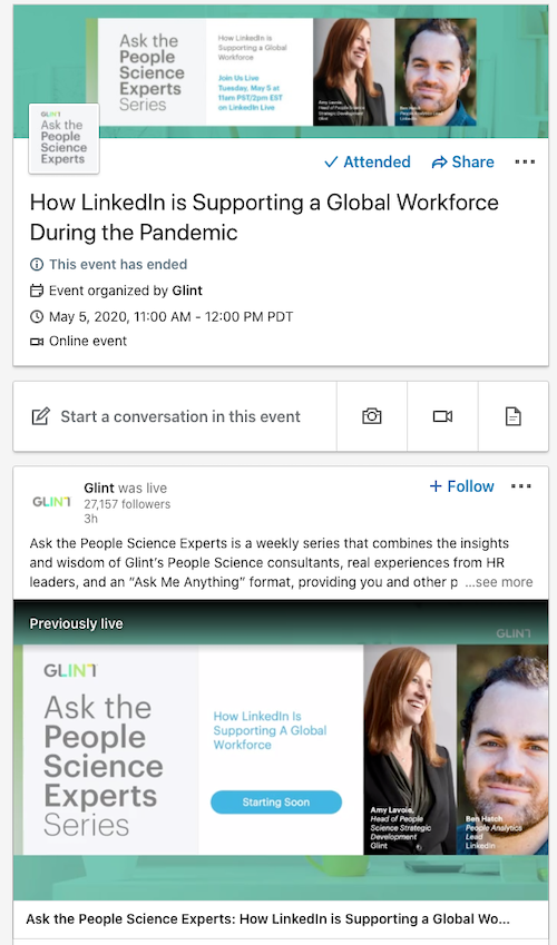 LinkedIn Pages Can Now Host Virtual Live Events