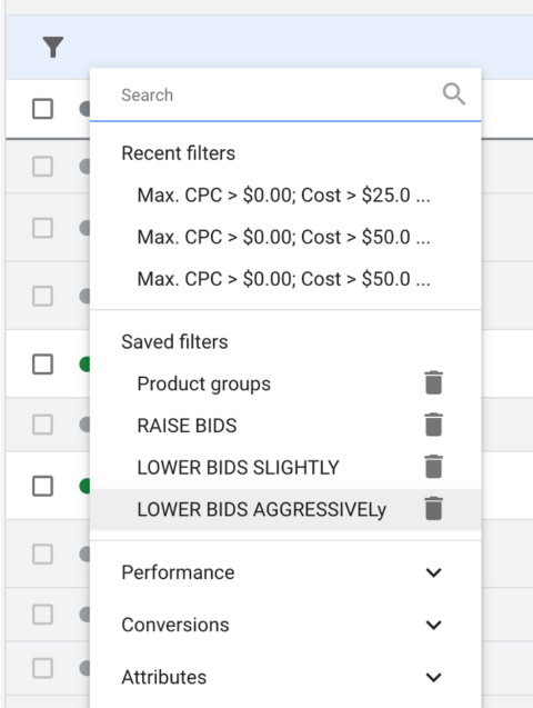 Google shopping manual bidding rules