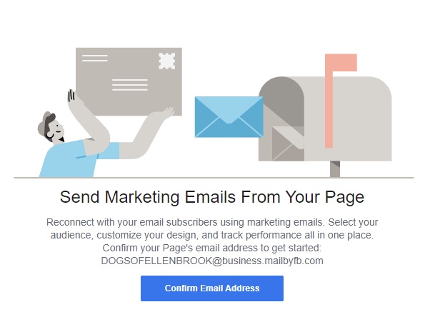 Facebook Tests Email Marketing Tools for Business Pages