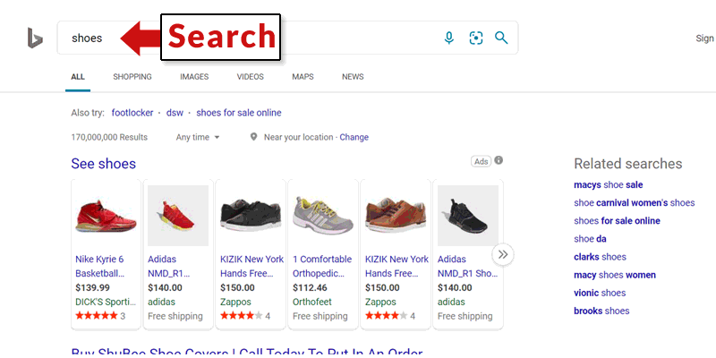 How Bing Visual Shopping Works