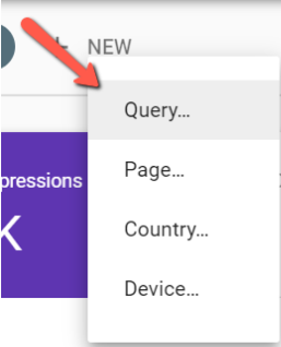 Click on Query