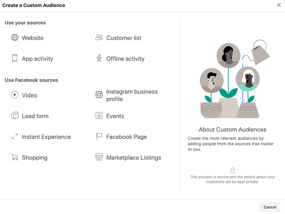 Facebook Audience Options