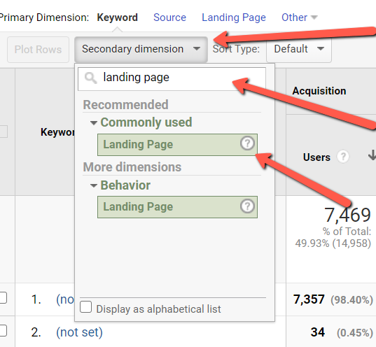 GA Analyzing Traffic Drop Step 4