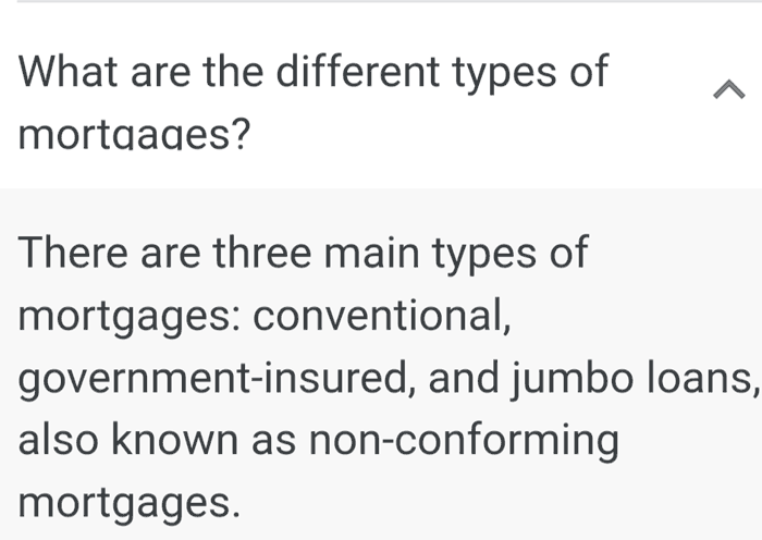 google mortgage faq