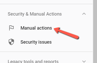 GSC Analyzing a Manual Action