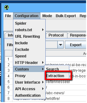 custom extraction