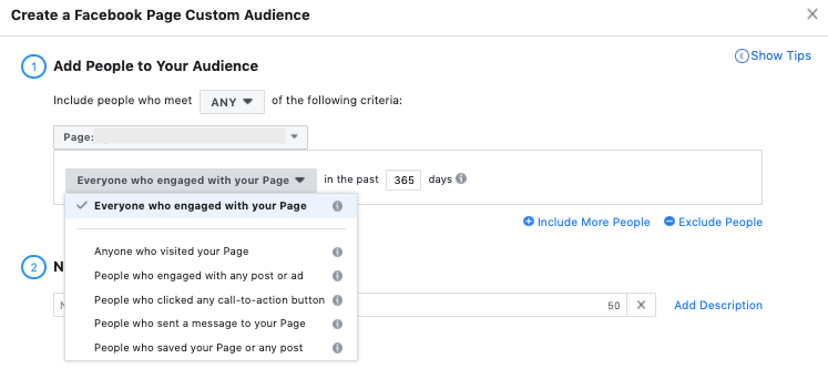 Facebook Ads Post Engagement Audiences