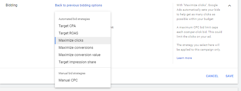 Bidding strategies