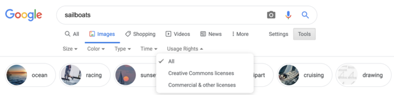 Google Shows “Licensable” Badges in Image Search Results