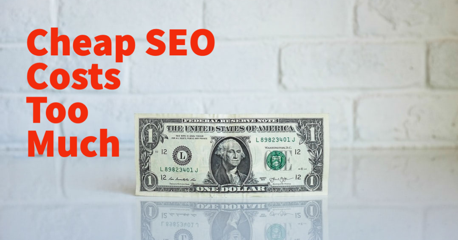Cheap SEO Costs Too Much