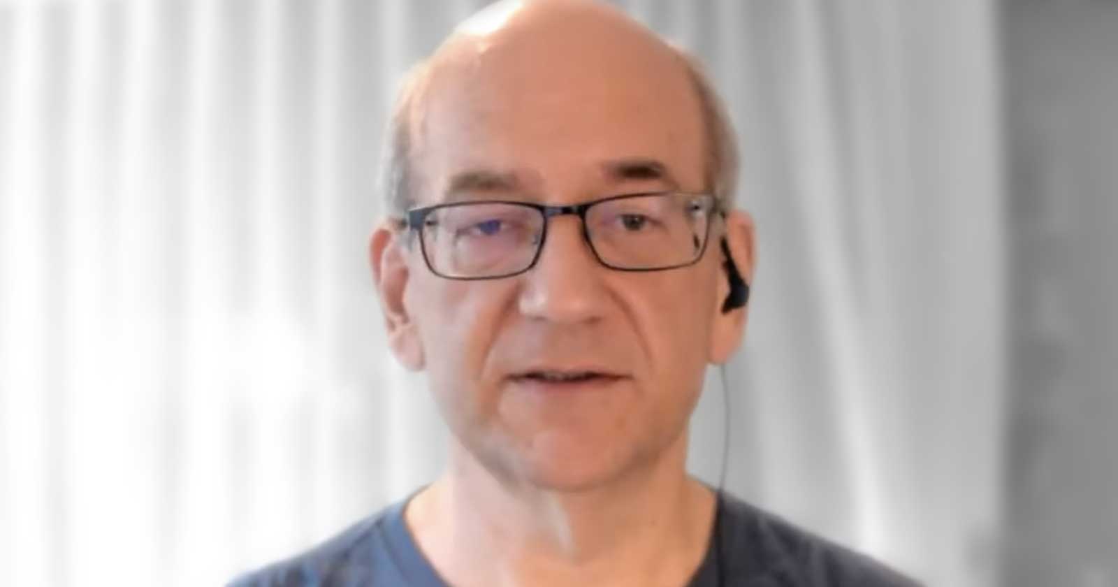 Screenshot of Google's John Mueller on a Webmaster Central hangout video