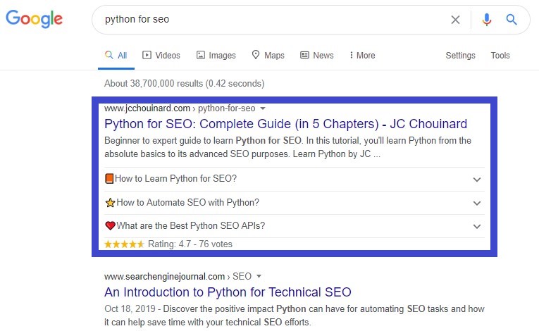 python for seo