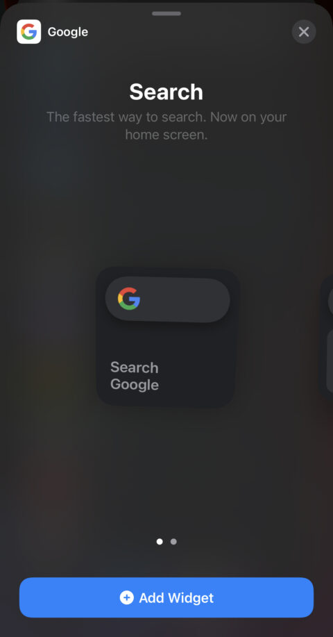 How to Add Google Search Widget on iOS 14