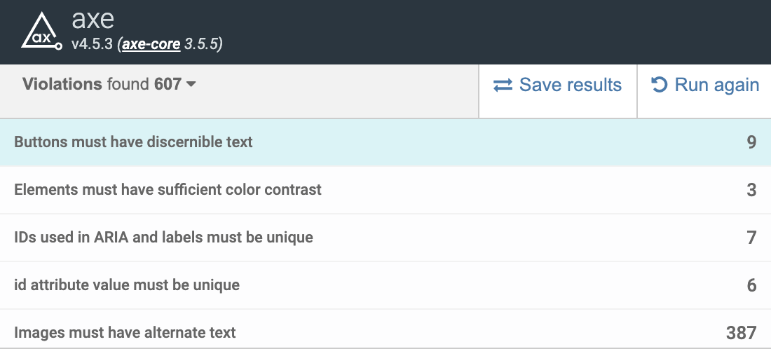 axe accessibility tool