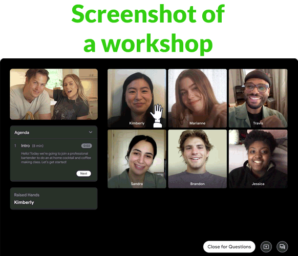 Screenshot of a Fundo workshop