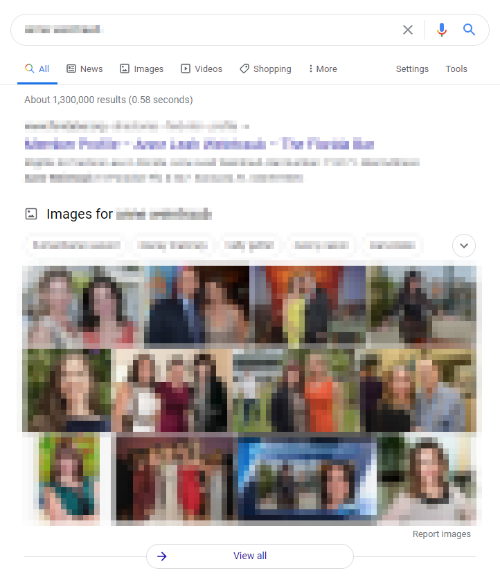 Google images in search results