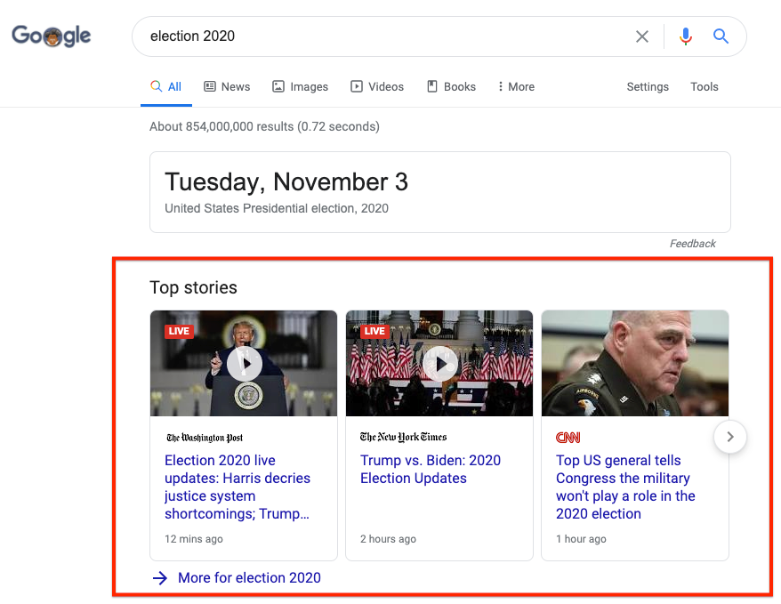 Learn how to get featured in Google News.