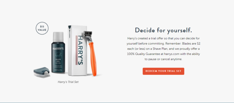 harry landing page