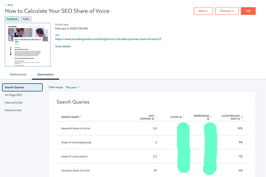 Google search console integration for HubSpot