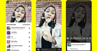 Snapchat Lets Users Add Music to Snaps