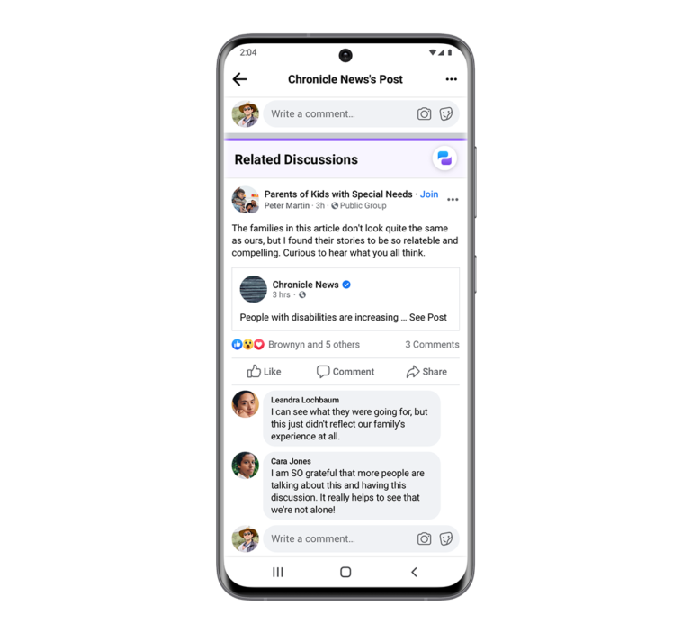 Facebook Adds Public Group Discussions to News Feed