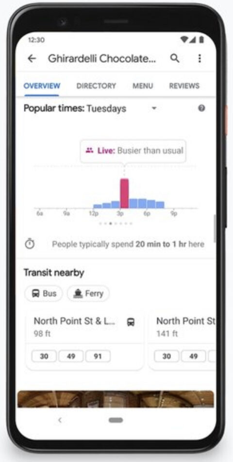 Google Expands Live Busyness Information to More Places