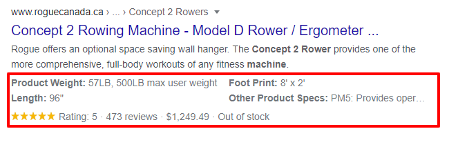 Concept2 Rowing Machine w Schema