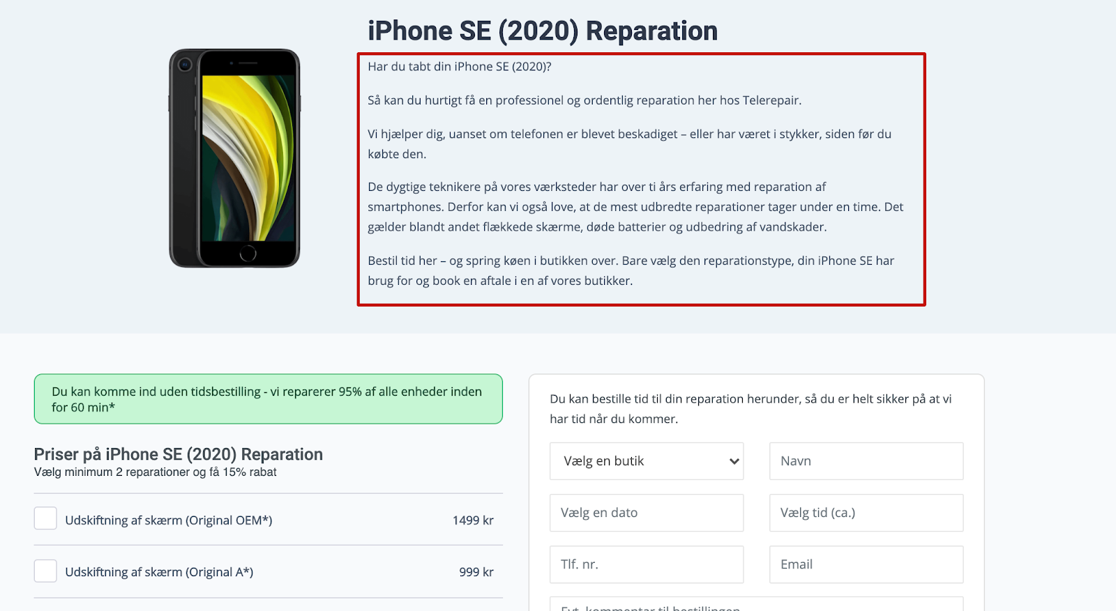 iphone se reparation content