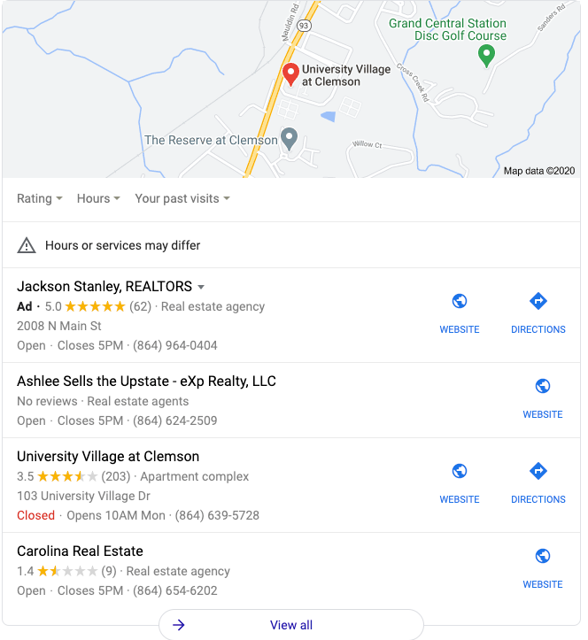 local seo map pack google