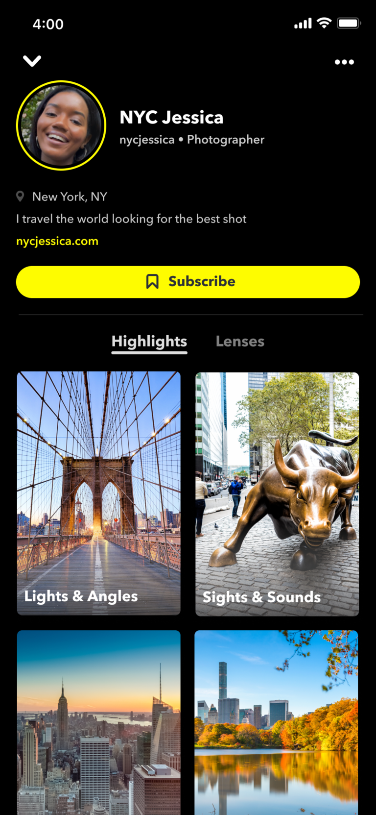 Public Profiles on Snapchat