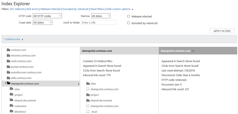 Bing Index Explorer