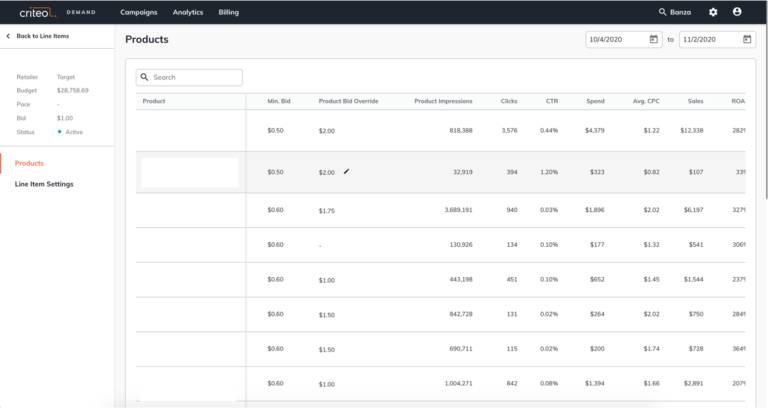 criteo products view