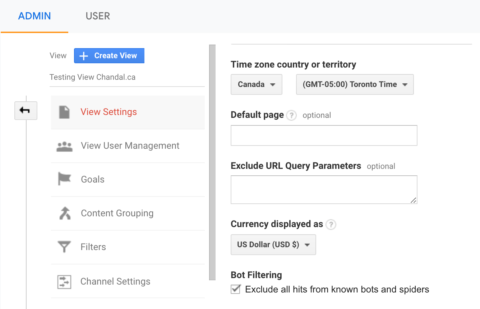 automatic bot filtering in Google Analytics