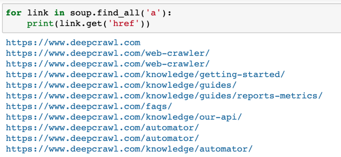 Beautiful Soup Links