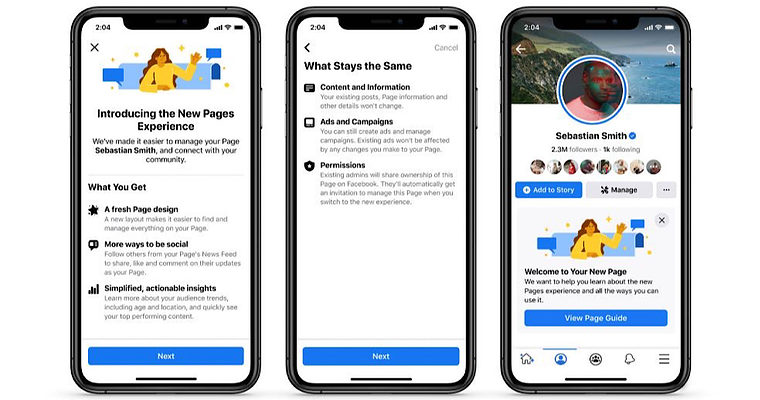 Facebook Pages Redesigned, 5 New Features Added