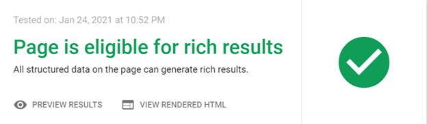 Is your page eligible for rich results?