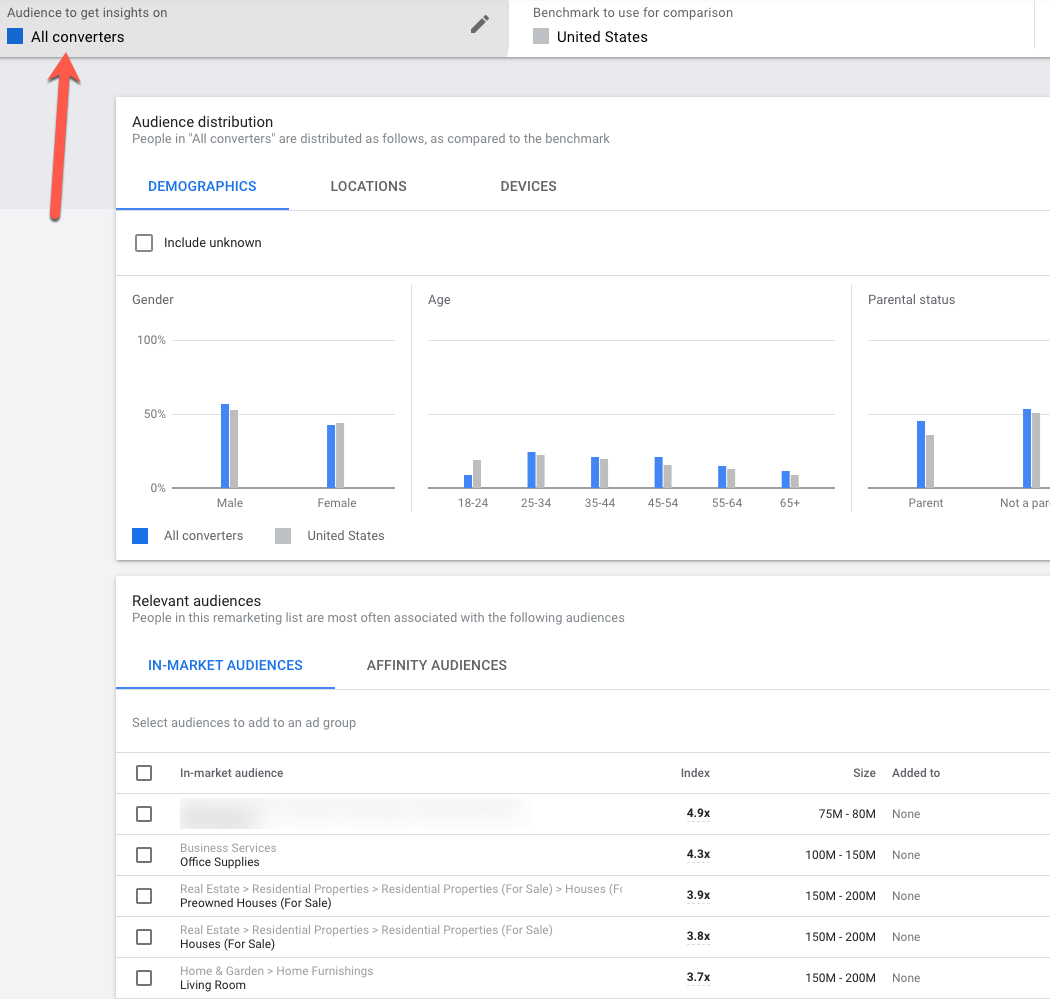 Look in the Audience Manager within Google Ads for psychographic marketing insights to fuel your campaigns.