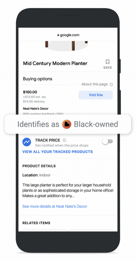Google Updates Shopping Search Results With “Black—owned” Label